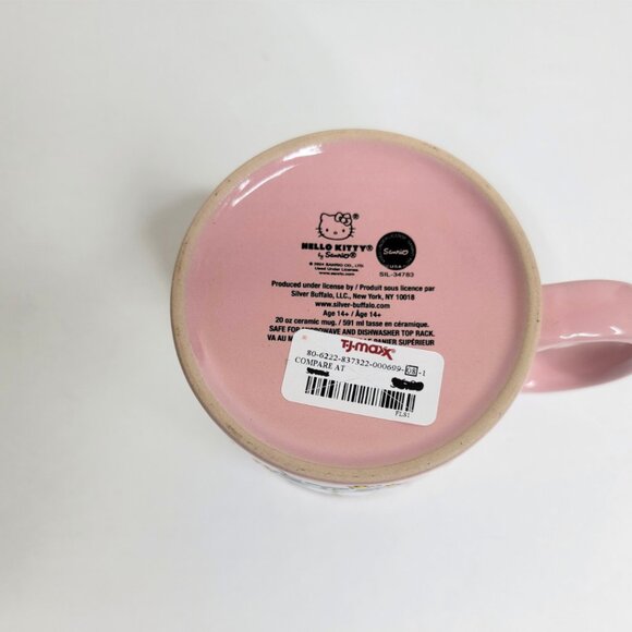 HELLO KITTY HALLOWEEN キティちゃん PINK Ceramic Mug By Sanrio Spider Web Design - NEW - Picture 7 of 7